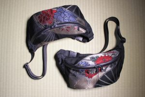 bum bags kimono fabric
